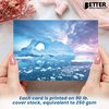 Better Office Products All Occasion Greeting Cards & Envs, 4in. x 6in. 6 Winter Landscape Snow Designs, Blank Inside, 50PK 64578